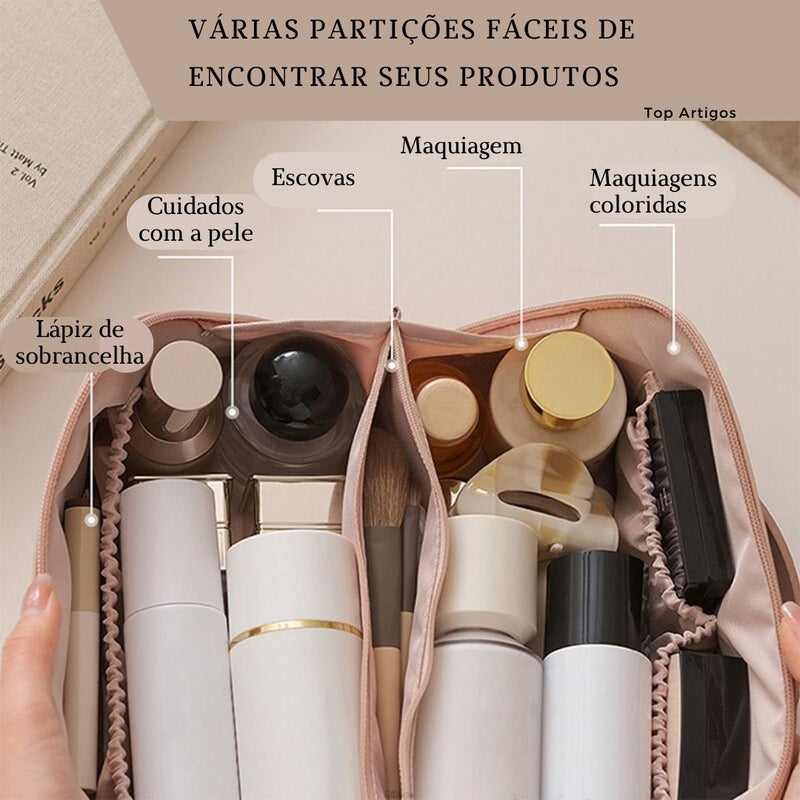 Mega bolsa NECESSAIRE que cabe tudo o que você precisa.