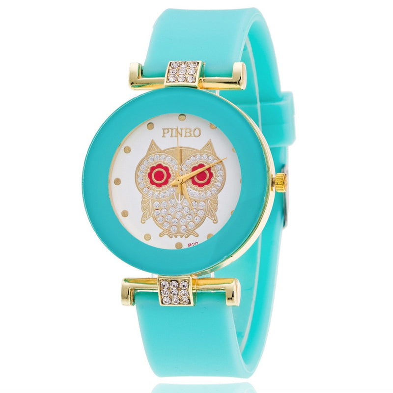 Relógios de quartzo design minimalista com pulseira de silicone.