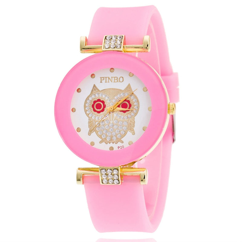Relógios de quartzo design minimalista com pulseira de silicone.